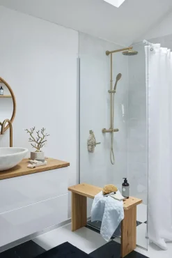 - Riselle rundt spejl Ø60 cm. natur^Lene Bjerre Outlet