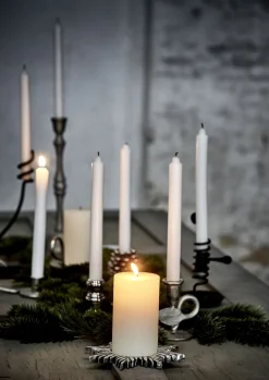 - Rustic bloklys hvid kæmpe^Lene Bjerre Online