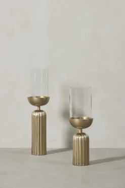 - Sandia stage til bloklys H43,5 cm. lys guld*Lene Bjerre Hot