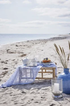 - Sandia stage til bloklys H28,7 cm. sølv^Lene Bjerre Best