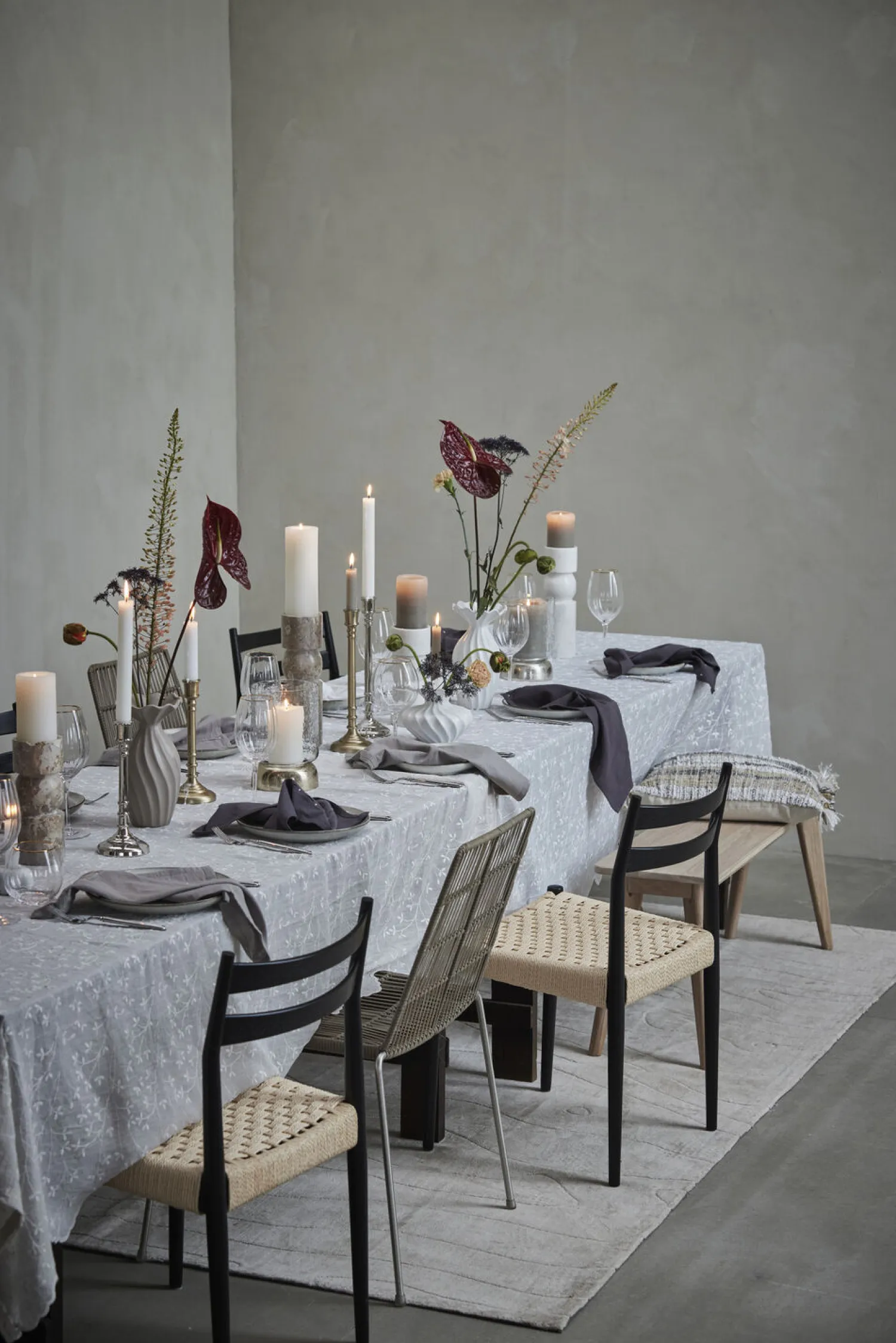 - Sandia stage til bloklys H20,7 cm. lys guld*Lene Bjerre Hot