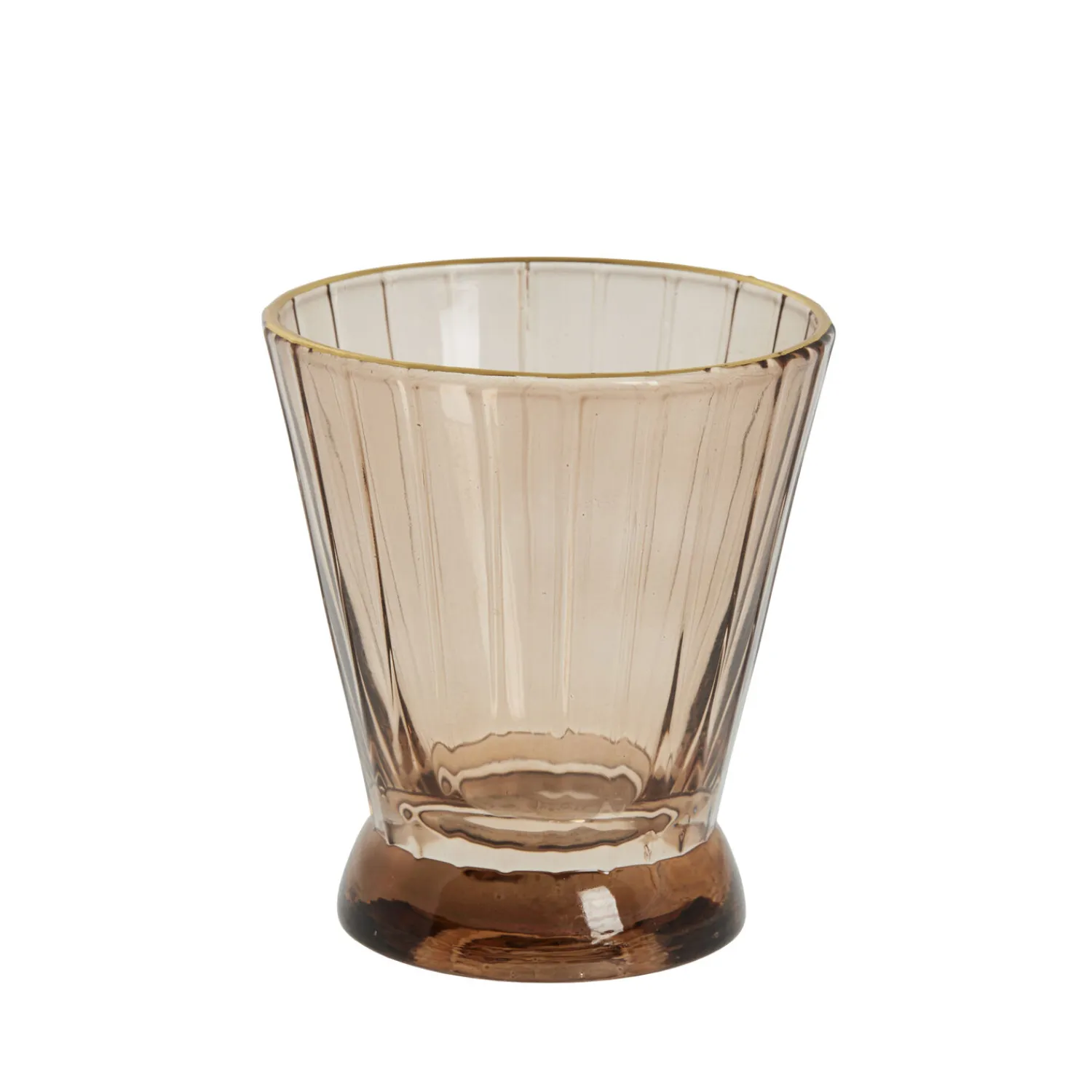 - Sisia fyrfadsstage H8,5 cm. gyldenbrun*Lene Bjerre Online