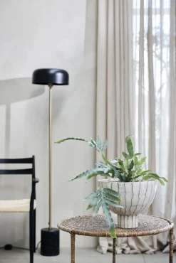 - Sofillia gulvlampe 28x150cm. sort marmor^Lene Bjerre Discount