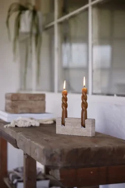 - Travina lysestage 6 cm. sand marmor*Lene Bjerre Sale