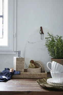 - Travina sæbedispenser 19 cm. sand marmor*Lene Bjerre Sale