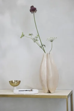 - Valona vase i stentøj40,5x23 cm. sand^Lene Bjerre