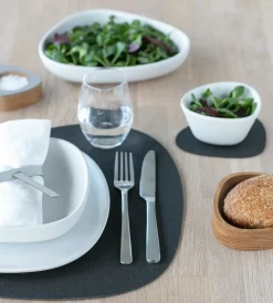 - Dækkeserviet - Glass mat square - Hippo Black Antracite*LindDNA New