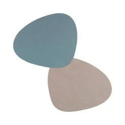 - Dækkeserviet curve 37 x 44 cm - vendbar - Nupo - Light Blue/Light Grey*LindDNA