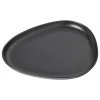 - Stoneware Platter Plate, Black^LindDNA