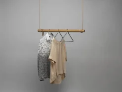 bøjlestang - Swing 80 cm (nature oak/nature lether cord)*LindDNA Sale