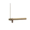 bøjlestang - Wall swing 50 cm (nature oak/nature leather cord)*LindDNA New