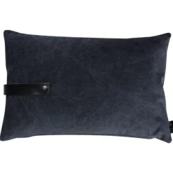 - Pude, canvas - Sort (40x60 cm.)*Louise Smærup Hot