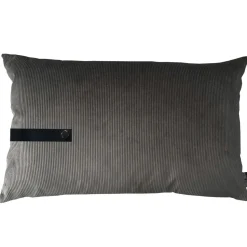 - Pude i fløjl m. strop - Taupe - 50x80 cm*Louise Smærup Hot