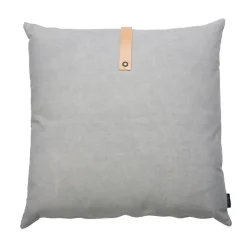pude - Vendbar pude i grå Canvas 65 x 65 cm*Louise Smærup Outlet