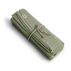 - Classic dug - Salvia/Lysegrøn - Ø 200 cm*Lovely Linen Sale