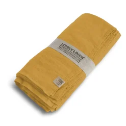 - Dug - Honey/Gul - 145x300 cm^Lovely Linen Online
