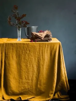 - Dug - Honey/Gul - 145x300 cm^Lovely Linen Online