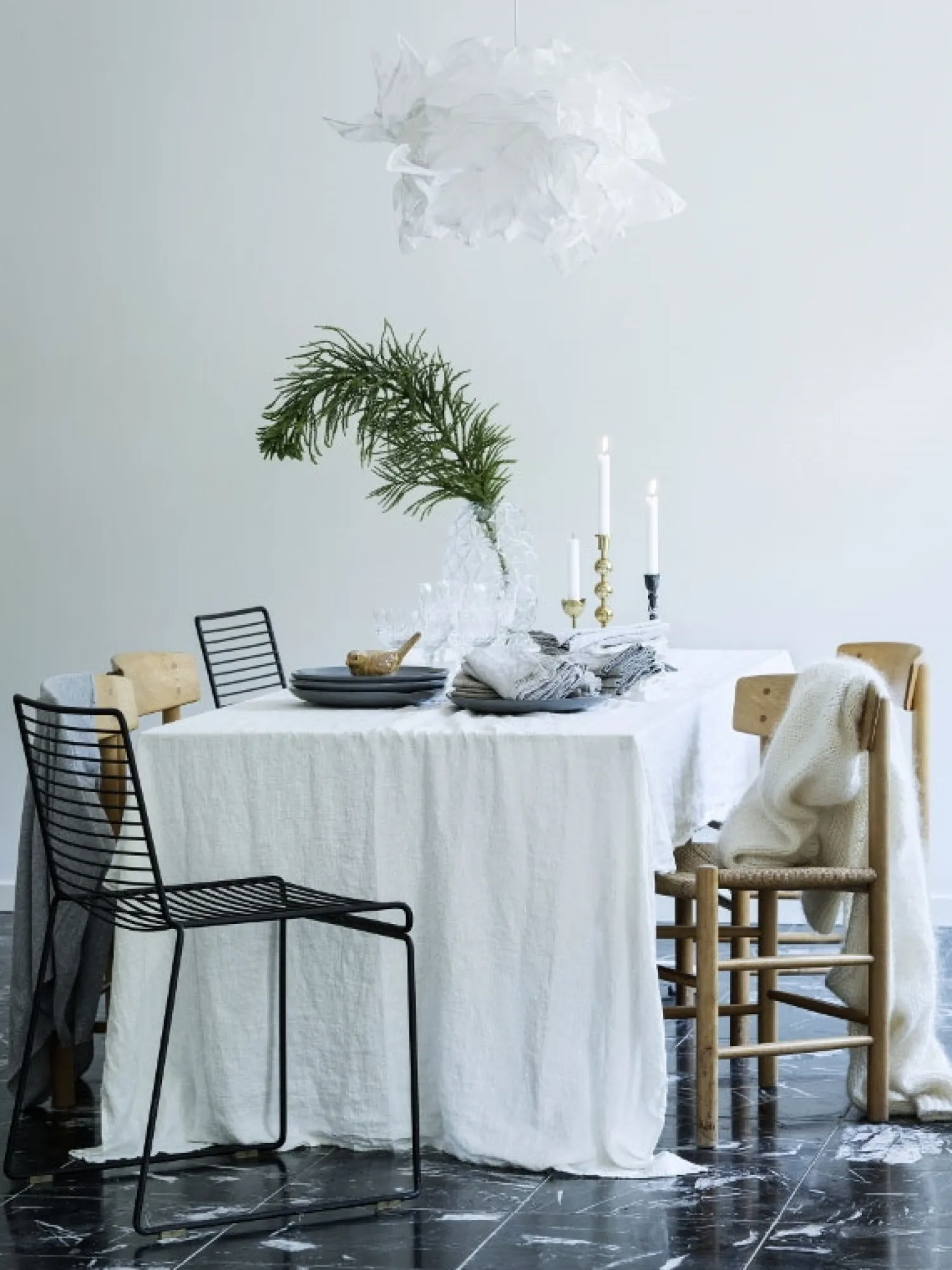 - Dug - Lovely - Off White/Hvid - 145x250 cm*Lovely Linen Best