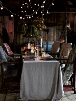 - Dug - Lovely - Natural Beige - 145x250 cm^Lovely Linen New