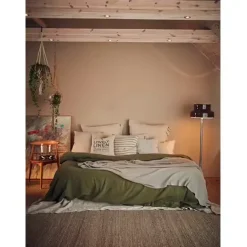 - Plaid - Natural/Beige - 150x220 cm^Lovely Linen Clearance