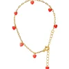 - Armbånd - Love U - Guld/Lipstick Red*LULU Copenhagen Outlet