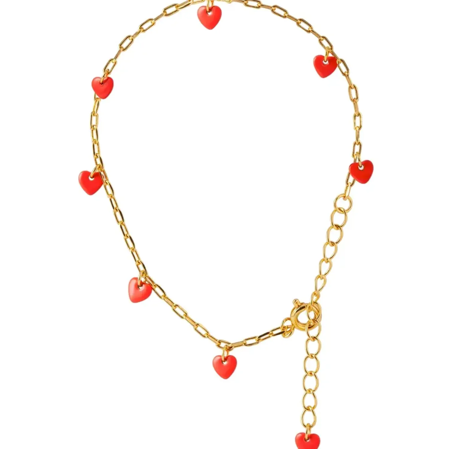 - Armbånd - Love U - Guld/Lipstick Red*LULU Copenhagen Outlet