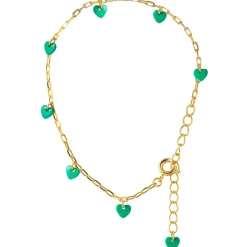 - Armbånd - Love U - Guld/Light Green*LULU Copenhagen Online