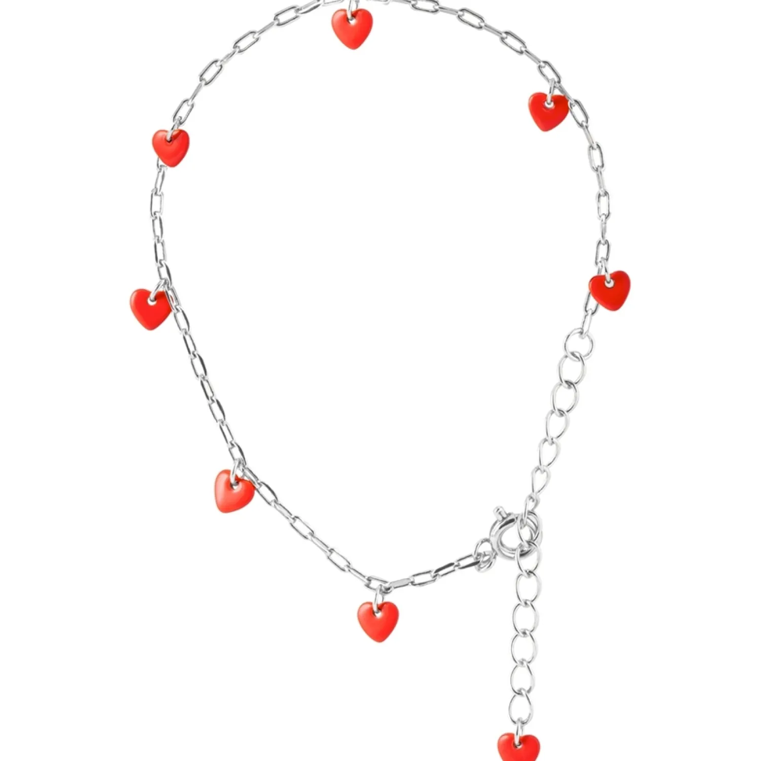 - Armbånd - Love U - Sølv/Lipstick Red*LULU Copenhagen Clearance