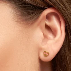- Heart mom - Pink (1 stk.) - Guld*LULU Copenhagen Sale