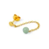 - Natural Stone Chain Ørestik, Light Green (1 stk.)*LULU Copenhagen New