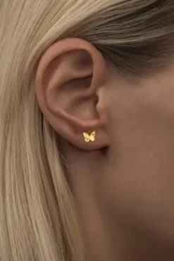 - Ørestik - Butterfly - Guld*LULU Copenhagen New