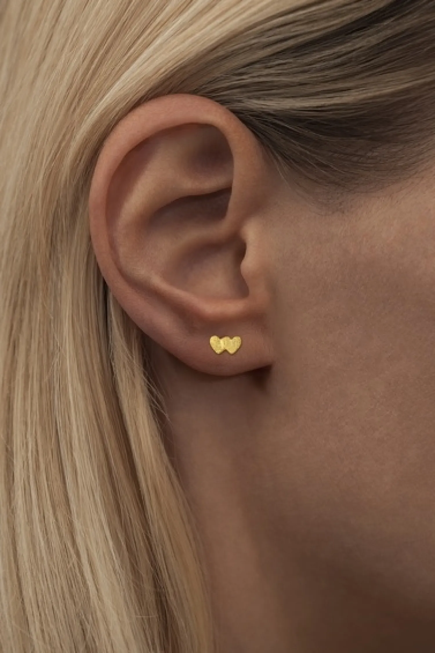 - Ørestik - Domino Hearts - Guld (1 stk.)^LULU Copenhagen Hot