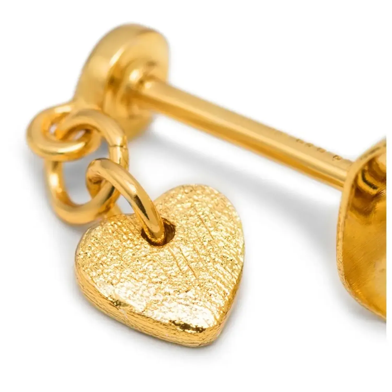 - Ørestikker - Topping Short Love U - Guld - 1 stk.*LULU Copenhagen Sale