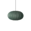 - Pendellampe - Knit-Wit 57 Oval Pendant - Tweed Green*Made by Hand Outlet
