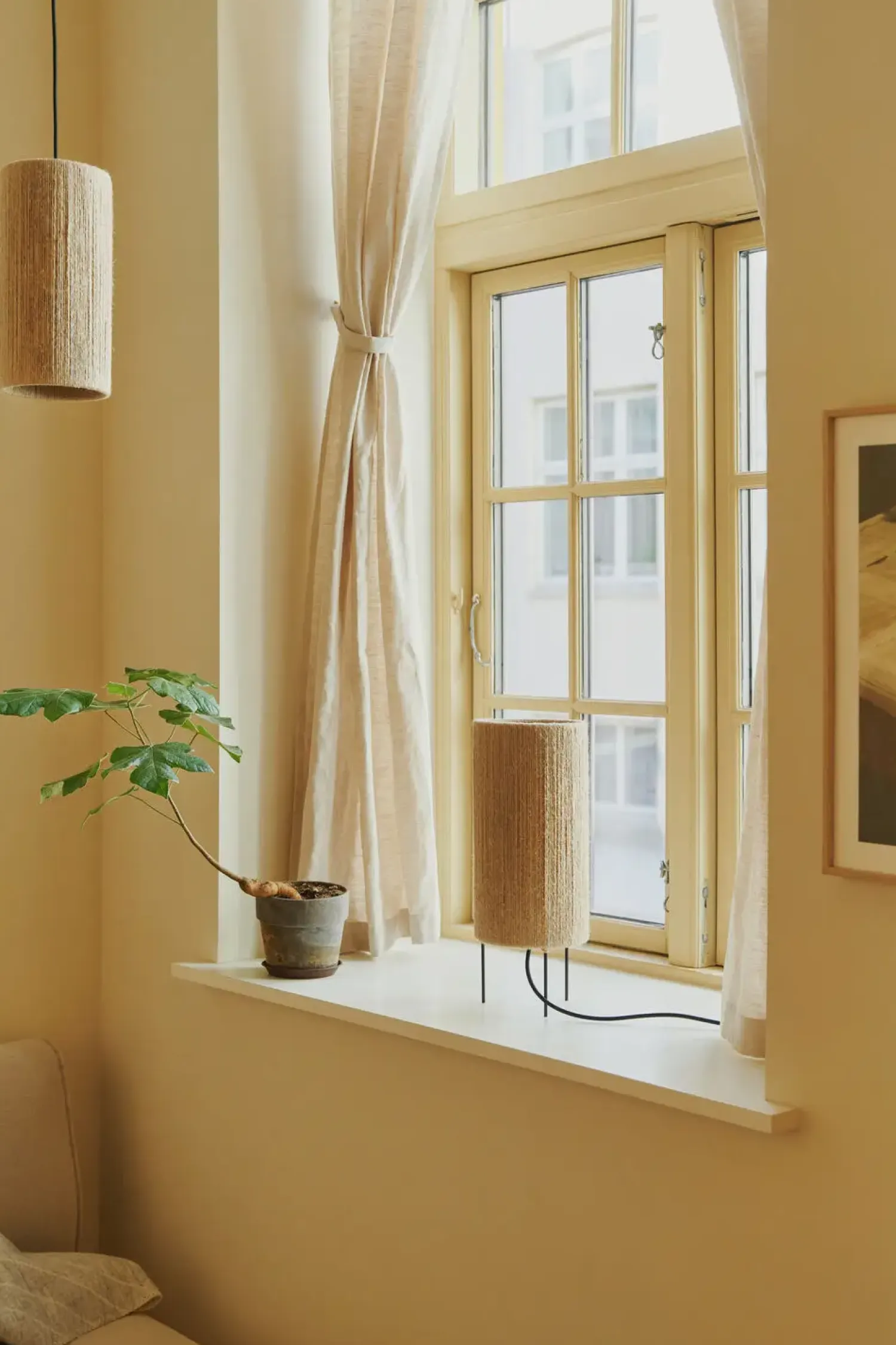 - Bordlampe - Ro Ø15 Table Lamp - Jute^Made by Hand Online