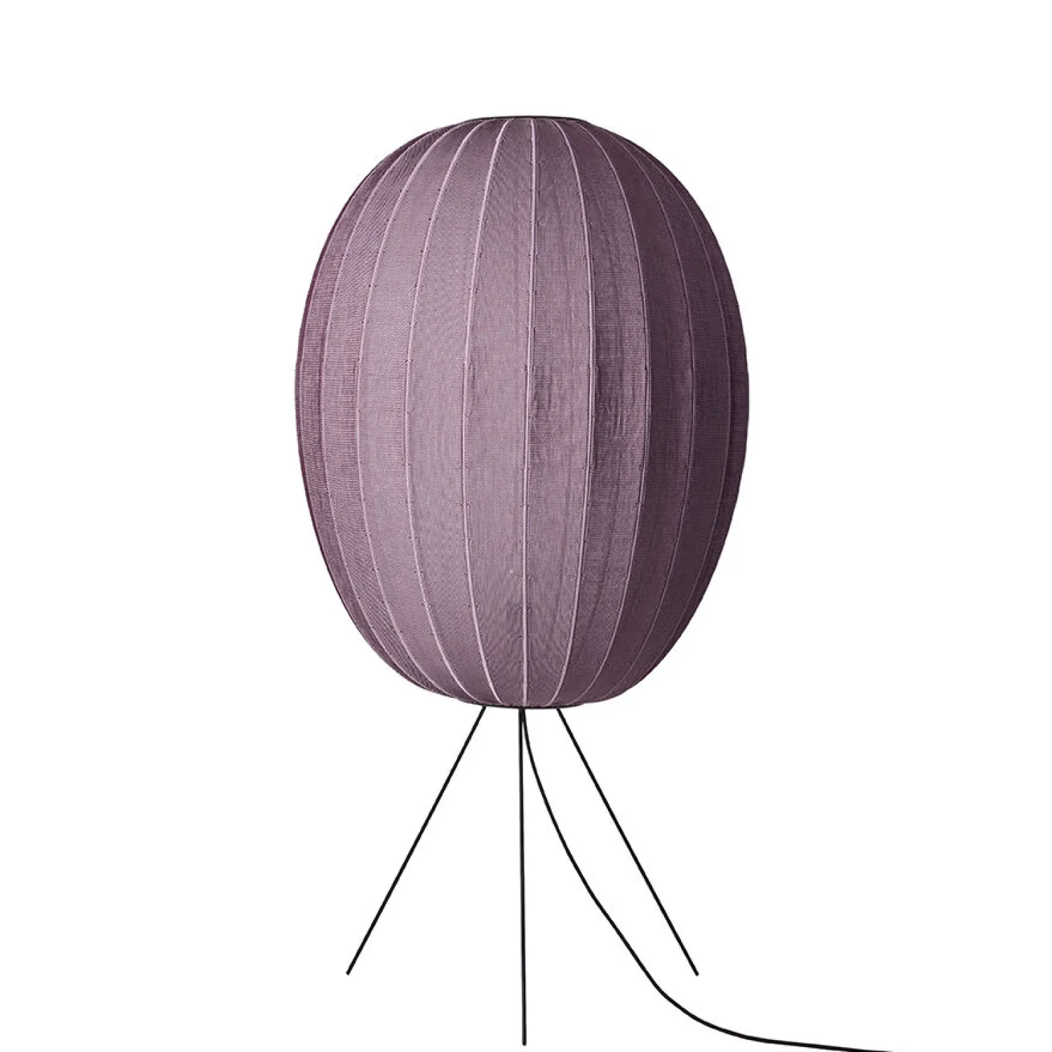 - Gulvlampe - Knit-Wit 65 High Oval Floor Medium - Burgundy^Made by Hand Outlet