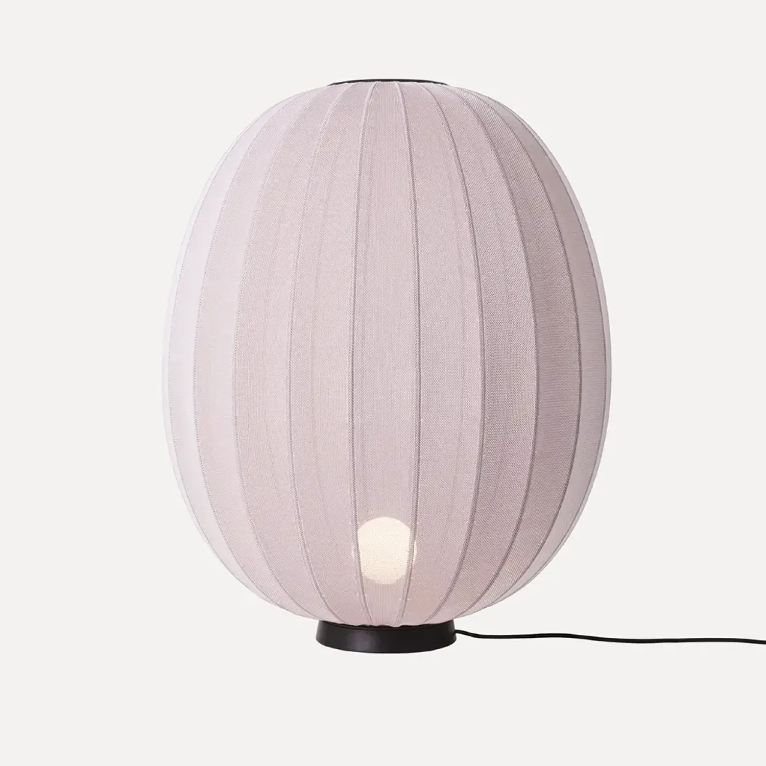 - Gulvlampe - Knit-Wit 65 High Oval Floor Level - Light Pink^Made by Hand