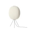 - Gulvlampe - Knit-Wit 65 High Oval Floor Medium - Pearl White^Made by Hand