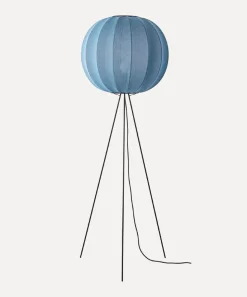 - Gulvlampe - Knit-Wit 60 Round Floor High - Blue Stone*Made by Hand Best