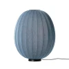 - Gulvlampe - Knit-Wit 65 High Oval Floor Level - Blue Stone*Made by Hand Clearance