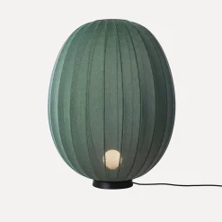 - Gulvlampe - Knit-Wit 65 High Oval Floor Level - Tweed Green^Made by Hand Best