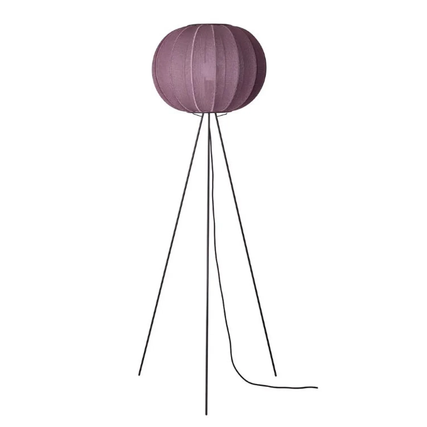 - Gulvlampe - Knit-Wit 60 Round Floor High - Burgundy*Made by Hand Online