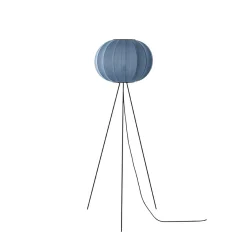 - Gulvlampe - Knit-Wit 45 Round Floor High - Blue Stone*Made by Hand Clearance