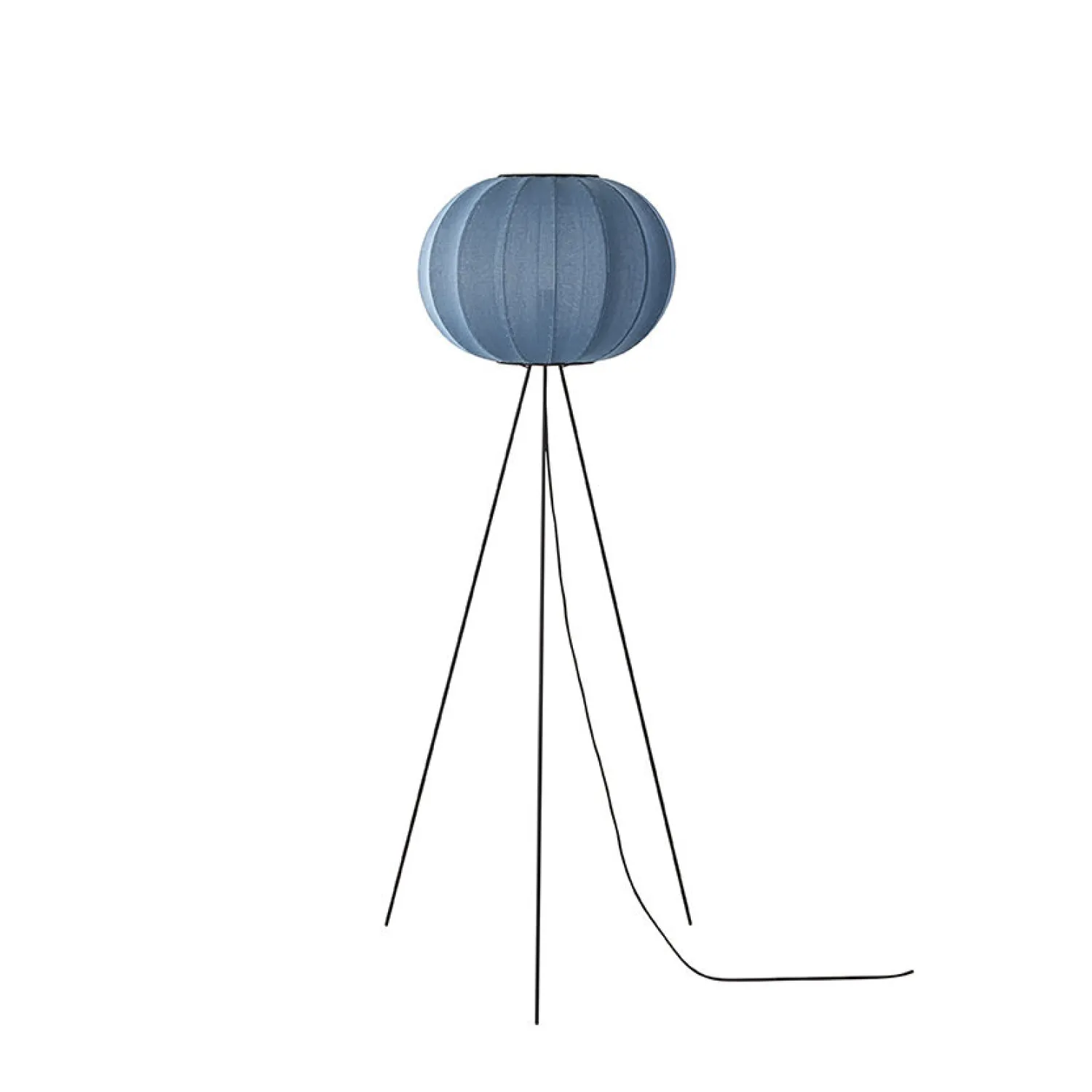 - Gulvlampe - Knit-Wit 45 Round Floor High - Blue Stone*Made by Hand Clearance