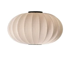 - Loftlampe - Knit-Wit 76 Oval Ceiling/Wall - Sand Stone*Made by Hand Clearance
