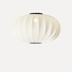 - Loftlampe - Knit-Wit 76 Oval Ceiling/Wall - Pearl White*Made by Hand Outlet