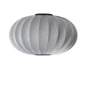 - Loftlampe - Knit-Wit 76 Oval Ceiling/Wall - Silver*Made by Hand Best