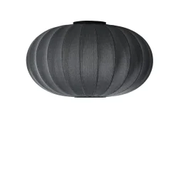 - Loftlampe - Knit-Wit 76 Oval Ceiling/Wall - Black*Made by Hand Outlet