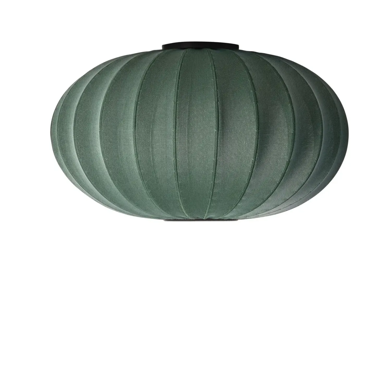 - Loftlampe - Knit-Wit 76 Oval Ceiling/Wall - Tweed Green*Made by Hand Clearance