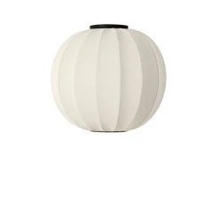 - Loftlampe - Knit-Wit 60 Round Ceiling - Pearl White^Made by Hand Clearance